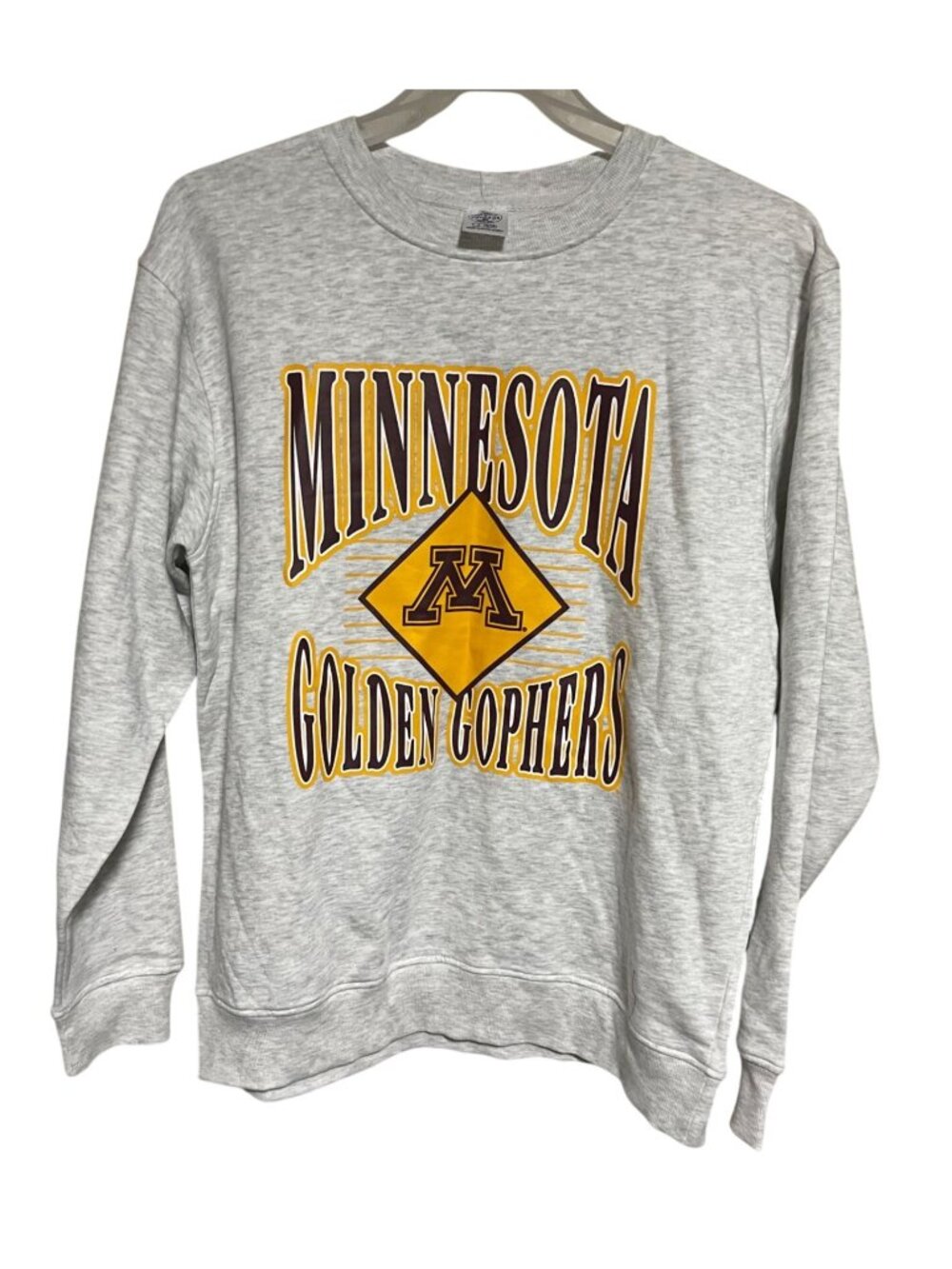 Minnesota Golden Gophers Gray Sweatshirt Womens L 12/14 Gameday Collegiate Dorm